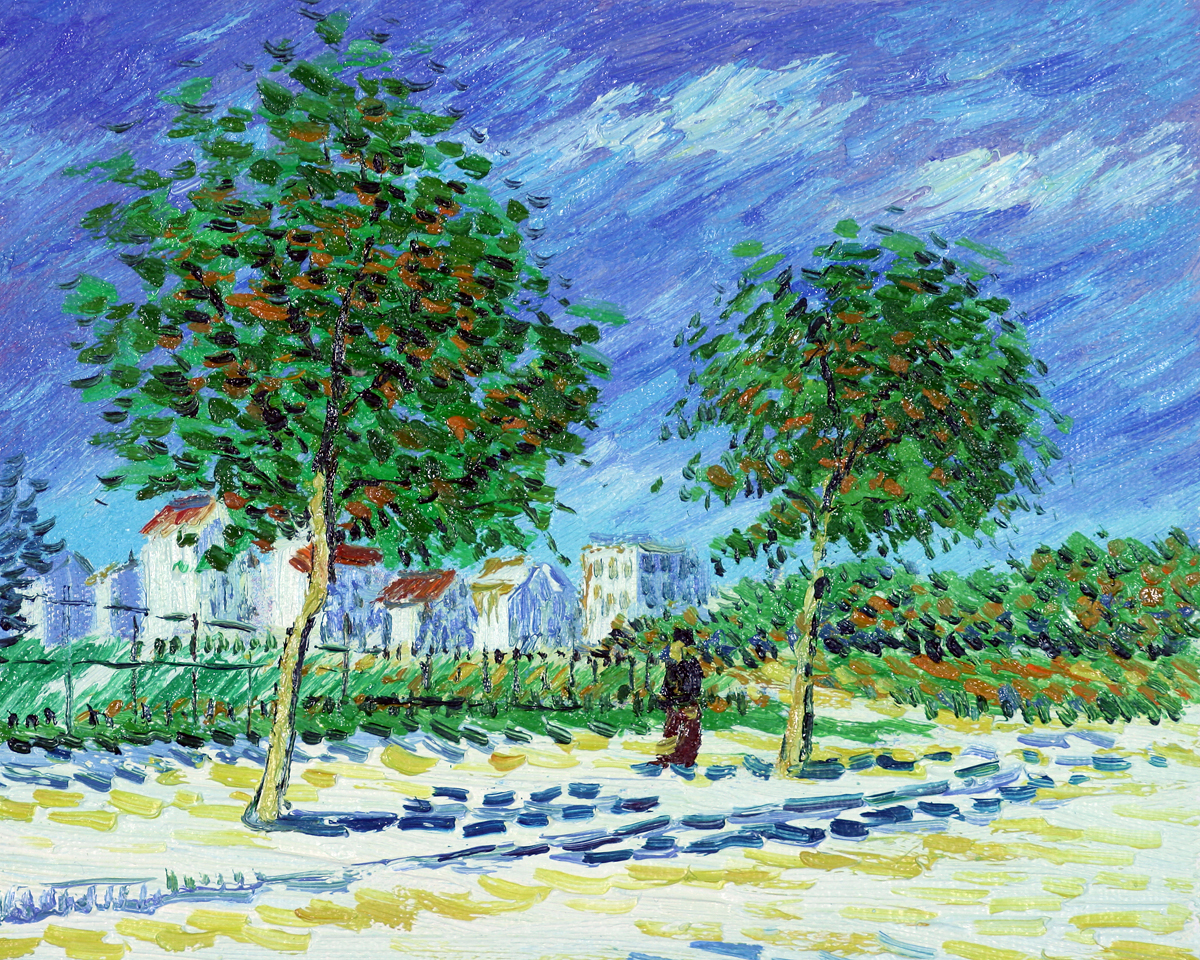 On The Outskirts of Paris - Van Gogh Painting On Canvas